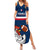 Custom France Rugby Summer Maxi Dress World Cup Allez Les Bleus 2023 Mascot - Wonder Print Shop