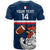 Custom France Rugby T Shirt World Cup Allez Les Bleus 2023 Mascot - Wonder Print Shop