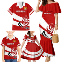 Georgia Rugby Family Matching Mermaid Dress and Hawaiian Shirt 2023 Go Lelos Curves Style - Wonder Print Shop