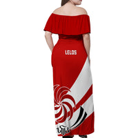 Georgia Rugby Family Matching Off Shoulder Maxi Dress and Hawaiian Shirt 2023 Go Lelos Curves Style - Wonder Print Shop