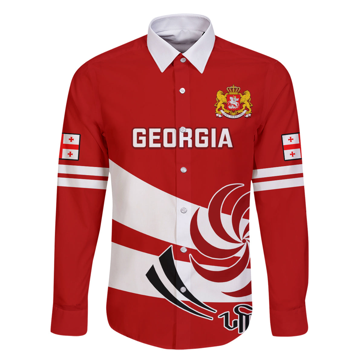 Georgia Rugby Family Matching Summer Maxi Dress and Hawaiian Shirt 2023 Go Lelos Curves Style - Wonder Print Shop