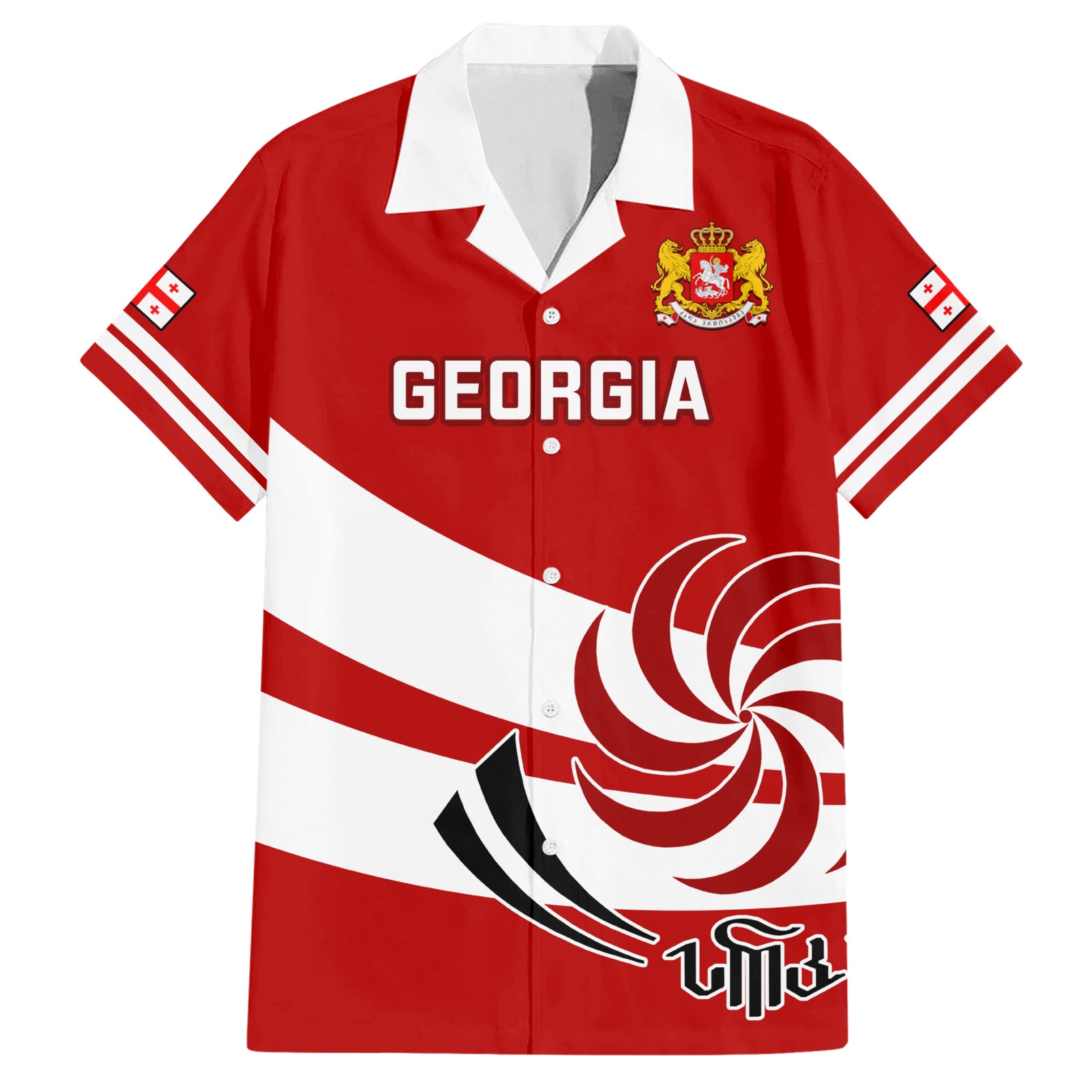 Georgia Rugby Hawaiian Shirt 2023 Go Lelos Curves Style - Wonder Print Shop