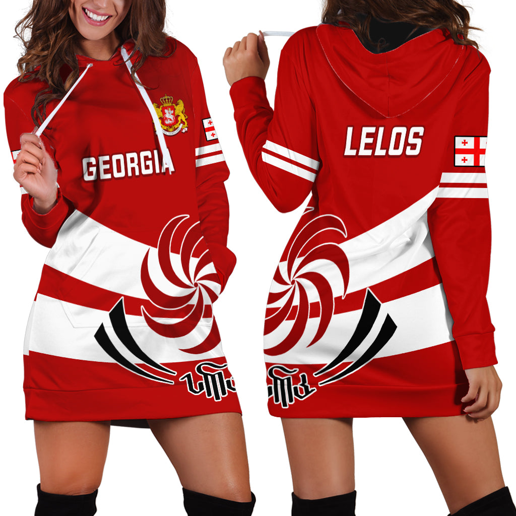 Georgia Rugby Hoodie Dress 2023 Go Lelos Curves Style - Wonder Print Shop