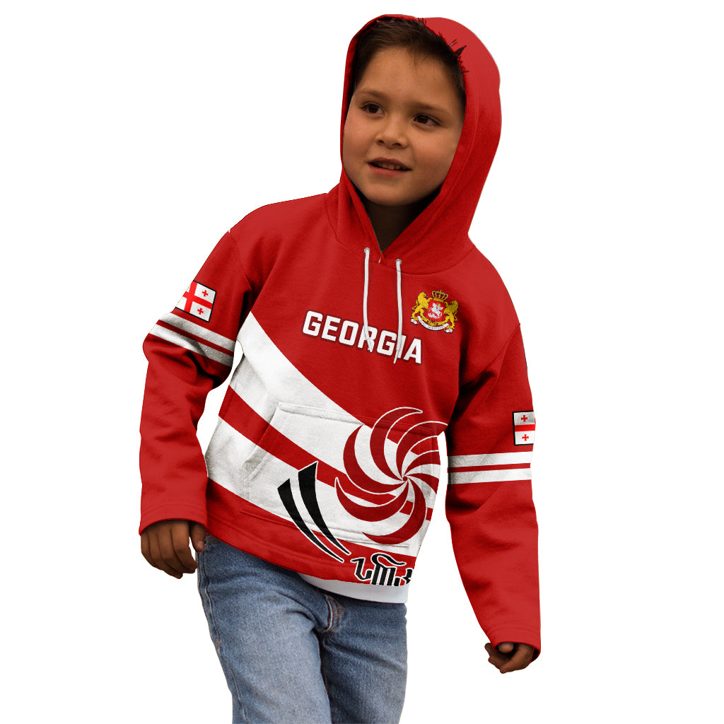 Georgia Rugby Kid Hoodie 2023 Go Lelos Curves Style - Wonder Print Shop