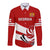 Georgia Rugby Long Sleeve Button Shirt 2023 Go Lelos Curves Style - Wonder Print Shop