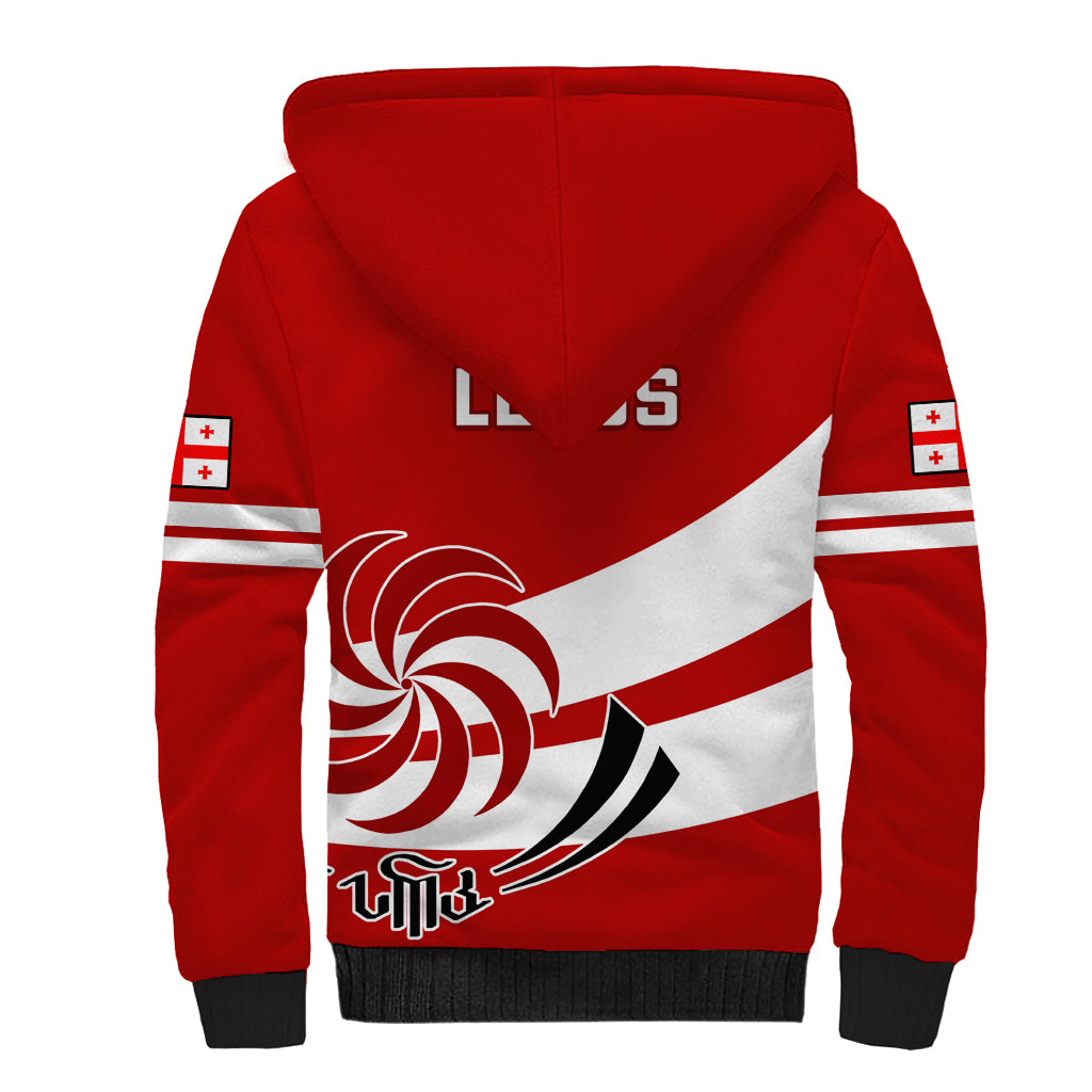 Georgia Rugby Sherpa Hoodie 2023 Go Lelos Curves Style - Wonder Print Shop