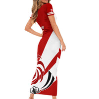 Georgia Rugby Short Sleeve Bodycon Dress 2023 Go Lelos Curves Style - Wonder Print Shop