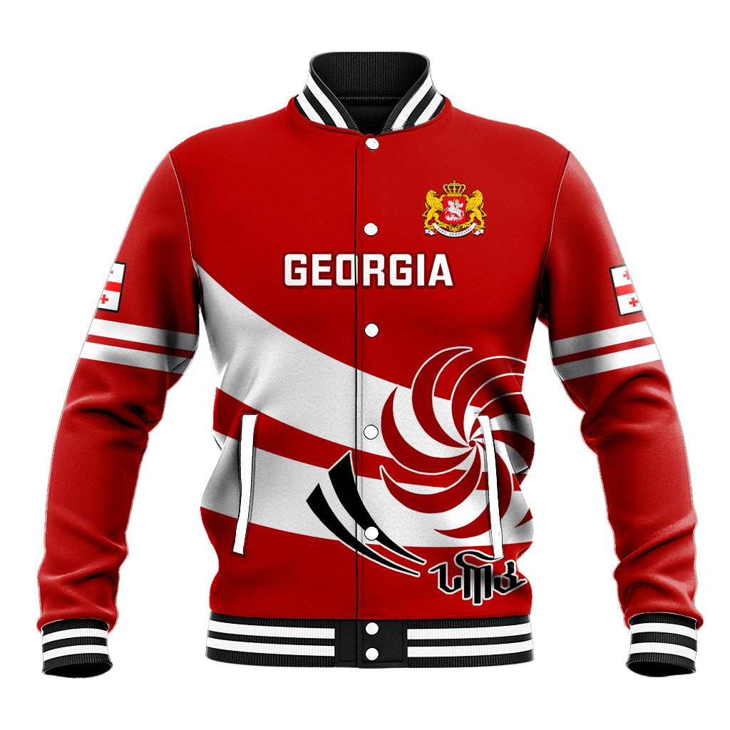 Custom Georgia Rugby Baseball Jacket 2023 Go Lelos Curves Style - Wonder Print Shop