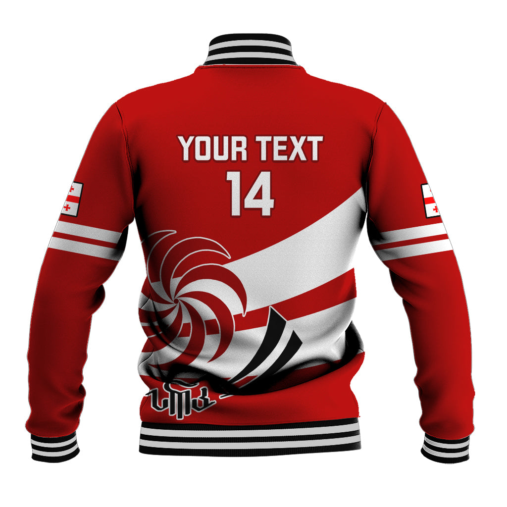 Custom Georgia Rugby Baseball Jacket 2023 Go Lelos Curves Style - Wonder Print Shop