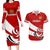 Custom Georgia Rugby Couples Matching Long Sleeve Bodycon Dress and Hawaiian Shirt 2023 Go Lelos Curves Style - Wonder Print Shop