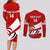 Custom Georgia Rugby Couples Matching Long Sleeve Bodycon Dress and Long Sleeve Button Shirts 2023 Go Lelos Curves Style - Wonder Print Shop
