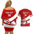 Custom Georgia Rugby Couples Matching Off Shoulder Short Dress and Hawaiian Shirt 2023 Go Lelos Curves Style - Wonder Print Shop