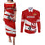 Custom Georgia Rugby Couples Matching Puletasi Dress and Long Sleeve Button Shirts 2023 Go Lelos Curves Style - Wonder Print Shop
