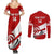 Custom Georgia Rugby Couples Matching Summer Maxi Dress and Long Sleeve Button Shirts 2023 Go Lelos Curves Style - Wonder Print Shop