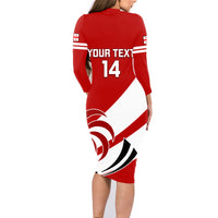 Custom Georgia Rugby Family Matching Long Sleeve Bodycon Dress and Hawaiian Shirt 2023 Go Lelos Curves Style - Wonder Print Shop
