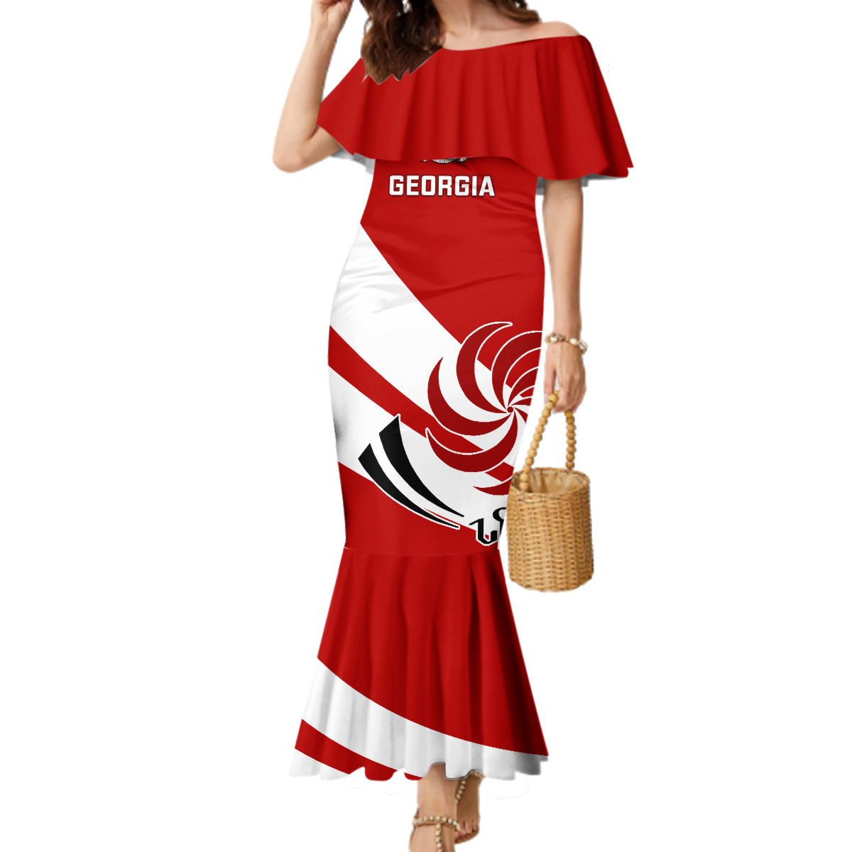 Custom Georgia Rugby Family Matching Mermaid Dress and Hawaiian Shirt 2023 Go Lelos Curves Style - Wonder Print Shop