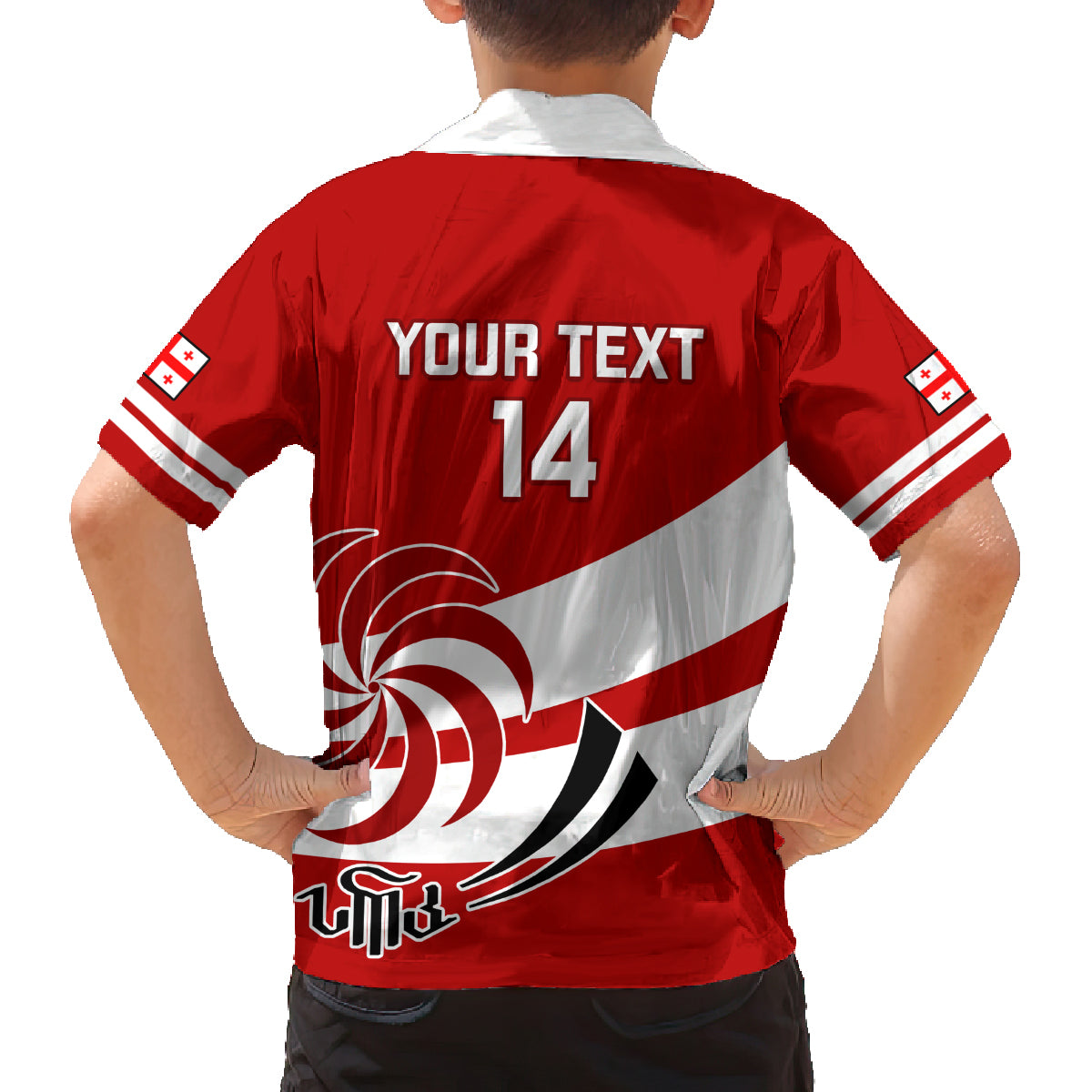 Custom Georgia Rugby Family Matching Off Shoulder Long Sleeve Dress and Hawaiian Shirt 2023 Go Lelos Curves Style - Wonder Print Shop