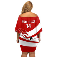 Custom Georgia Rugby Family Matching Off Shoulder Short Dress and Hawaiian Shirt 2023 Go Lelos Curves Style - Wonder Print Shop