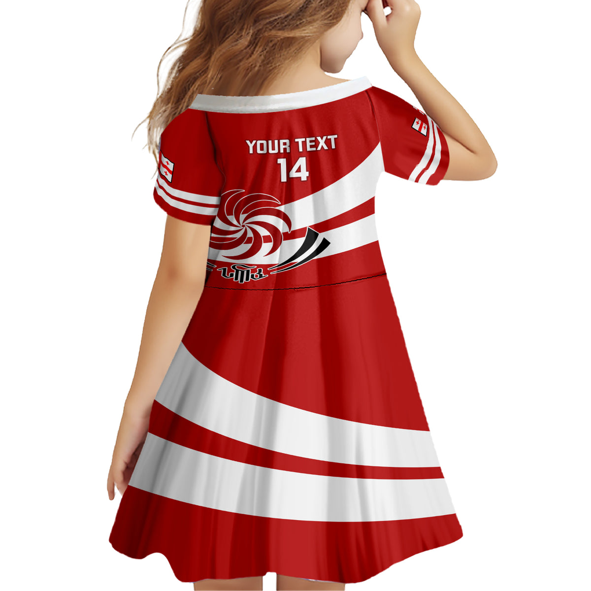 Custom Georgia Rugby Family Matching Short Sleeve Bodycon Dress and Hawaiian Shirt 2023 Go Lelos Curves Style - Wonder Print Shop