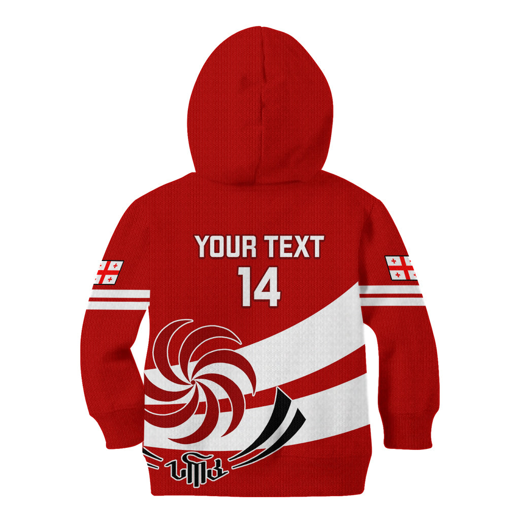 Custom Georgia Rugby Kid Hoodie 2023 Go Lelos Curves Style - Wonder Print Shop