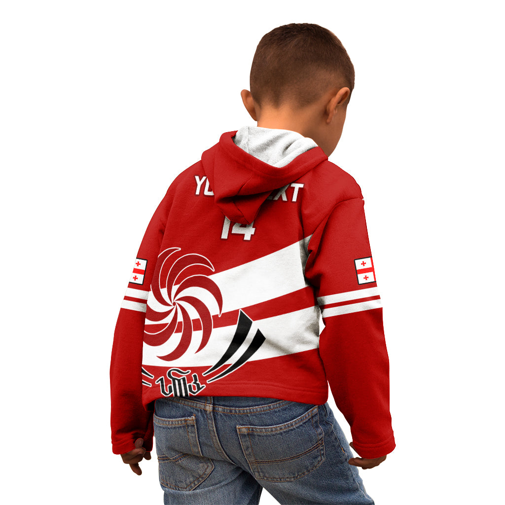 Custom Georgia Rugby Kid Hoodie 2023 Go Lelos Curves Style - Wonder Print Shop