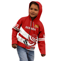 Custom Georgia Rugby Kid Hoodie 2023 Go Lelos Curves Style - Wonder Print Shop