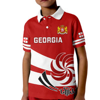 Custom Georgia Rugby Kid Polo Shirt 2023 Go Lelos Curves Style - Wonder Print Shop