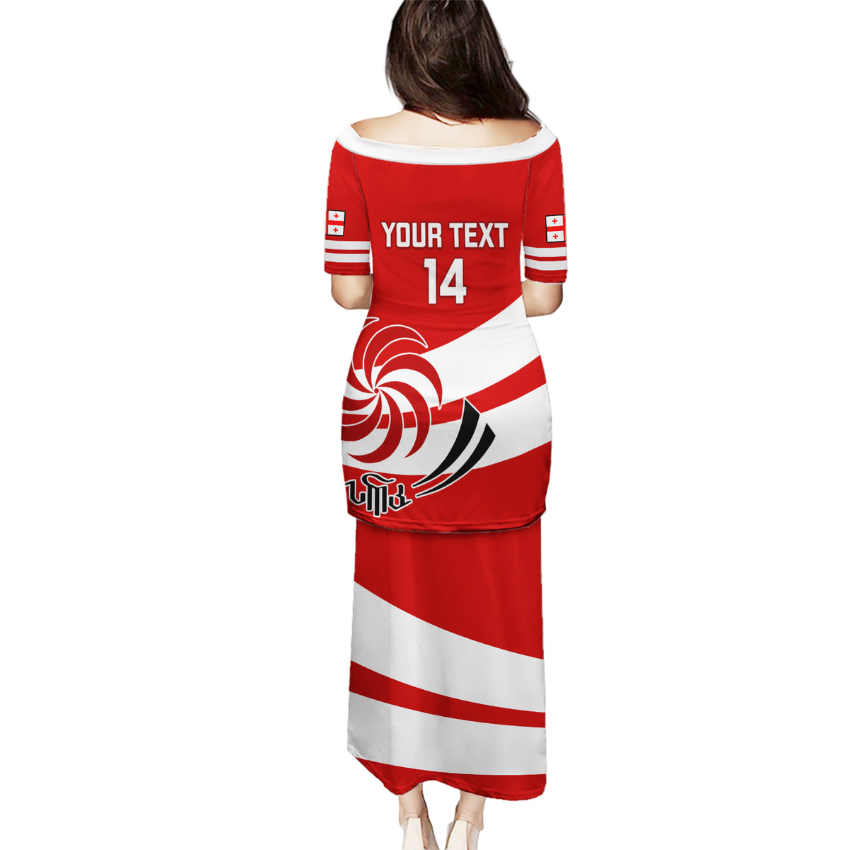 Custom Georgia Rugby Puletasi 2023 Go Lelos Curves Style - Wonder Print Shop