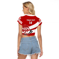 Custom Georgia Rugby Raglan Cropped T Shirt 2023 Go Lelos Curves Style - Wonder Print Shop