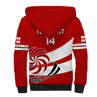 Custom Georgia Rugby Sherpa Hoodie 2023 Go Lelos Curves Style - Wonder Print Shop