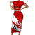 Custom Georgia Rugby Short Sleeve Bodycon Dress 2023 Go Lelos Curves Style - Wonder Print Shop