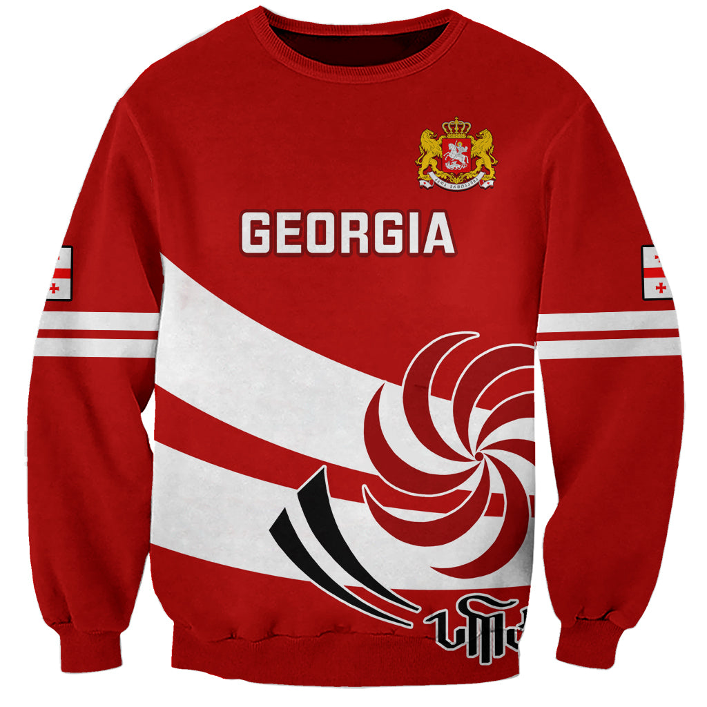 Custom Georgia Rugby Sweatshirt 2023 Go Lelos Curves Style - Wonder Print Shop