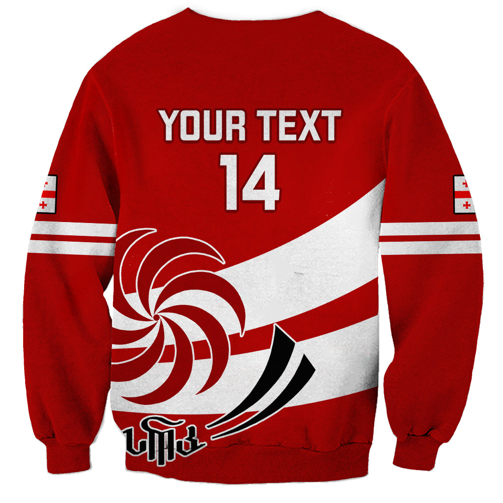Custom Georgia Rugby Sweatshirt 2023 Go Lelos Curves Style - Wonder Print Shop