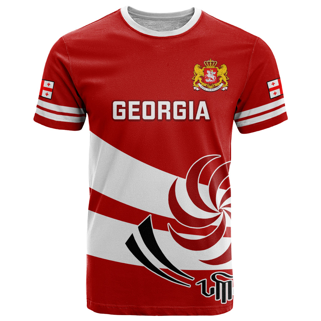 Custom Georgia Rugby T Shirt 2023 Go Lelos Curves Style - Wonder Print Shop