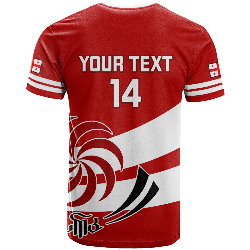Custom Georgia Rugby T Shirt 2023 Go Lelos Curves Style - Wonder Print Shop