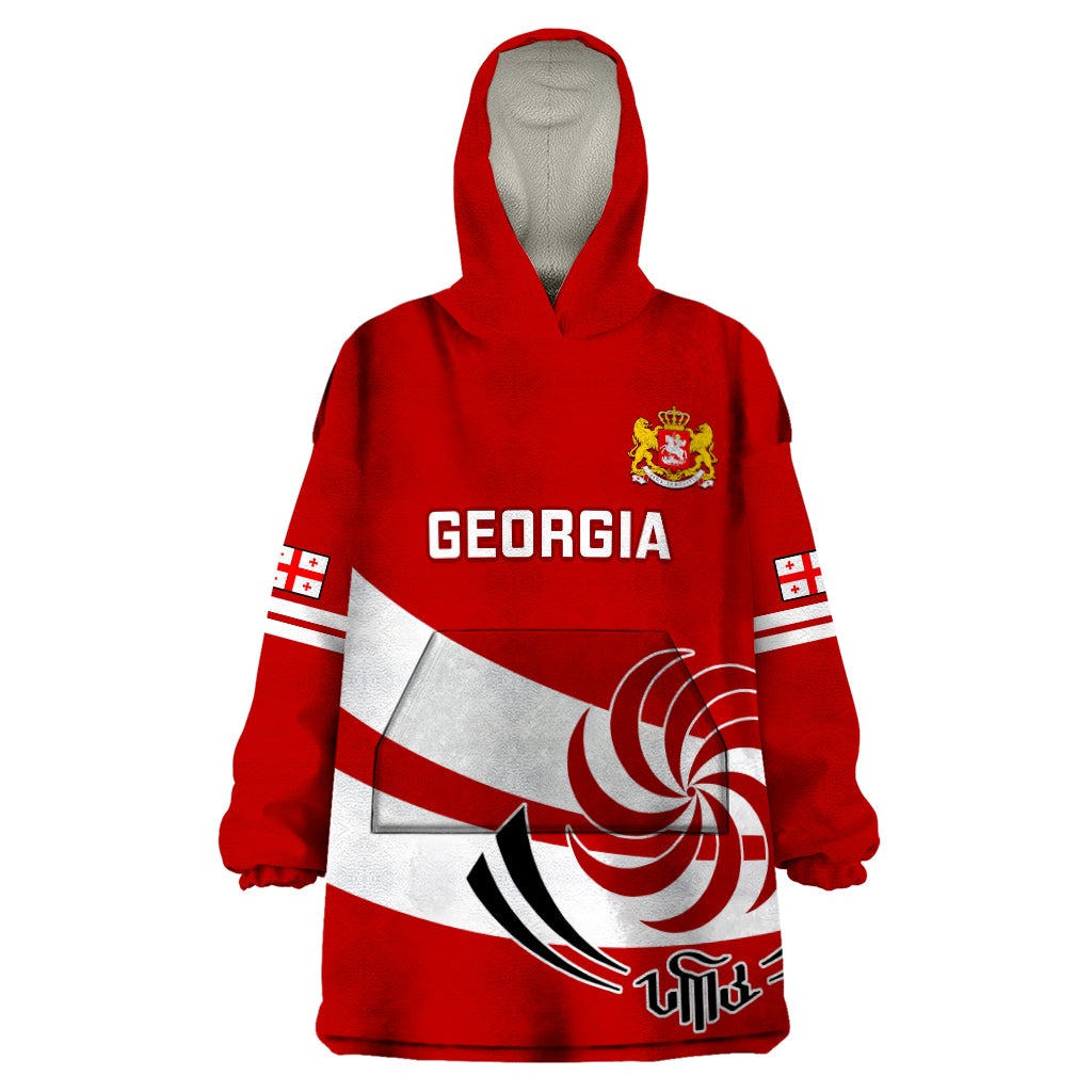 Custom Georgia Rugby Wearable Blanket Hoodie 2023 Go Lelos Curves Style - Wonder Print Shop