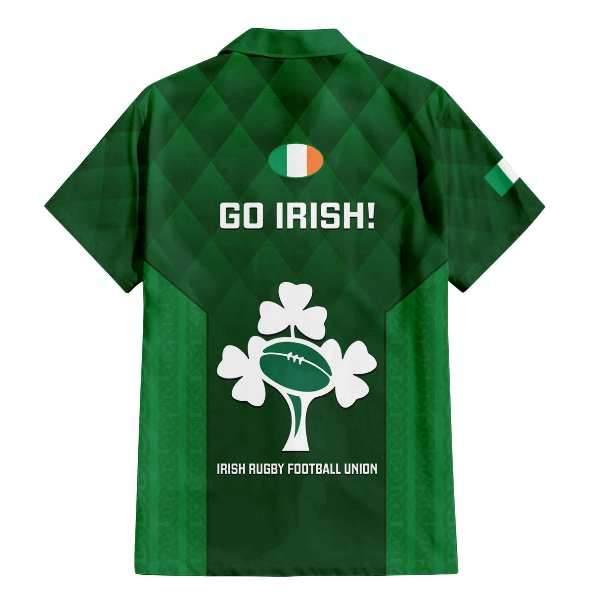 Ireland Rugby Family Matching Mermaid Dress and Hawaiian Shirt 2023 Go Shamrock World Cup Irish Celtic Pattern - Wonder Print Shop