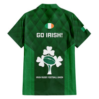 Ireland Rugby Family Matching Short Sleeve Bodycon Dress and Hawaiian Shirt 2023 Go Shamrock World Cup Irish Celtic Pattern - Wonder Print Shop