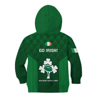 Ireland Rugby Kid Hoodie 2023 Go Shamrock World Cup Irish Celtic Pattern - Wonder Print Shop