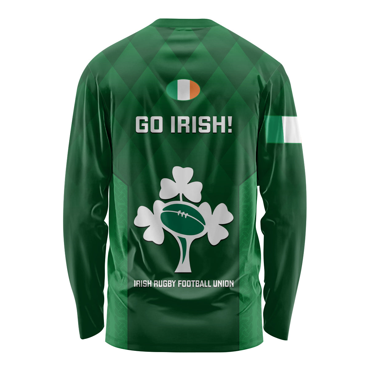 Ireland Rugby Long Sleeve Shirt 2023 Go Irish Shamrock World Cup - Wonder Print Shop