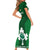 Ireland Rugby Short Sleeve Bodycon Dress 2023 Go Shamrock World Cup Irish Celtic Pattern - Wonder Print Shop