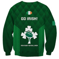 Ireland Rugby Sweatshirt 2023 Go Shamrock World Cup Irish Celtic Pattern - Wonder Print Shop