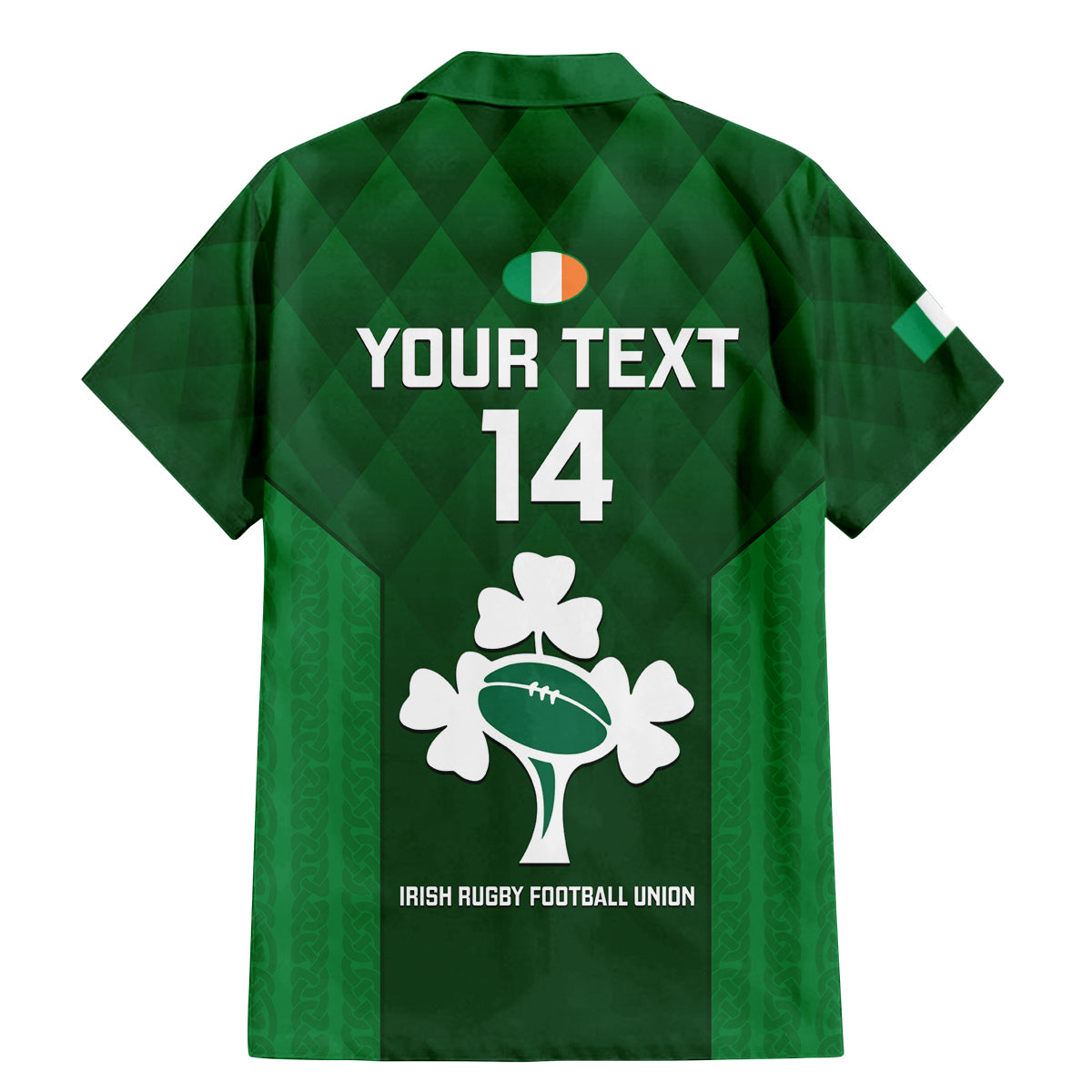 Custom Ireland Rugby Family Matching Summer Maxi Dress and Hawaiian Shirt 2023 Go Shamrock World Cup Irish Celtic Pattern - Wonder Print Shop