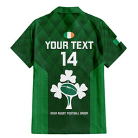 Custom Ireland Rugby Family Matching Summer Maxi Dress and Hawaiian Shirt 2023 Go Shamrock World Cup Irish Celtic Pattern - Wonder Print Shop