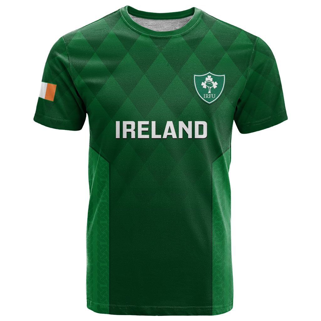 Personalised Ireland Rugby T Shirt 2023 Go Irish Shamrock World Cup LT14