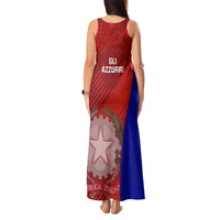 Italy Rugby Tank Maxi Dress 2023 The Blues Grunge Style - Wonder Print Shop