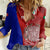 Italy Rugby Women Casual Shirt 2023 The Blues Grunge Style - Wonder Print Shop