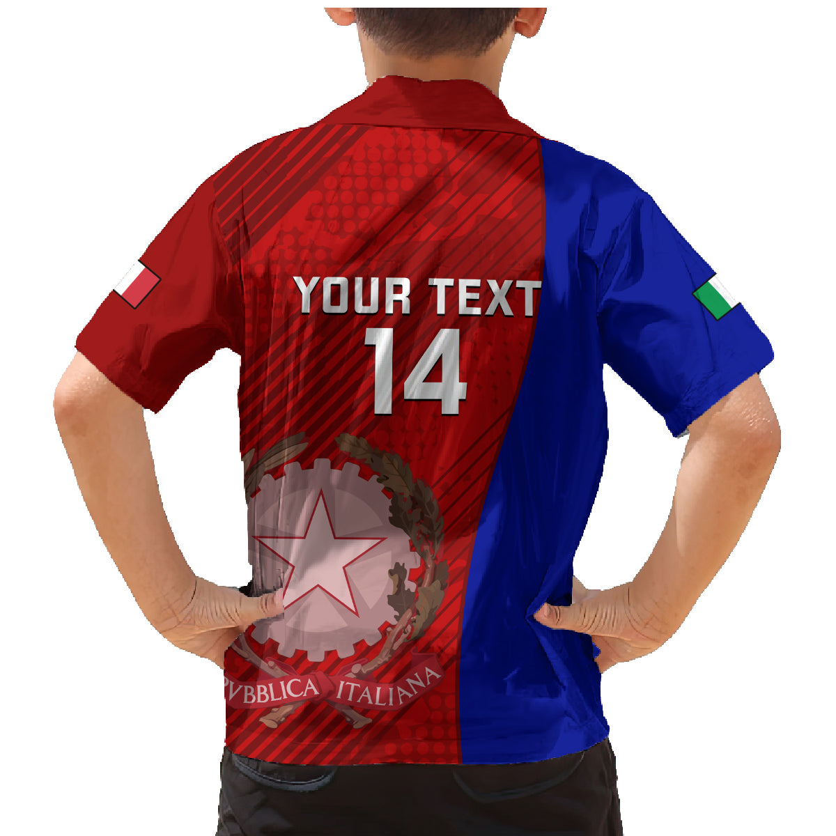 Custom Italy Rugby Family Matching Mermaid Dress and Hawaiian Shirt 2023 The Blues Grunge Style - Wonder Print Shop