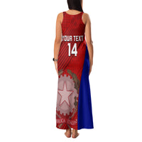 Custom Italy Rugby Family Matching Tank Maxi Dress and Hawaiian Shirt 2023 The Blues Grunge Style - Wonder Print Shop