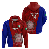 Custom Italy Rugby Hoodie 2023 The Blues Grunge Style - Wonder Print Shop